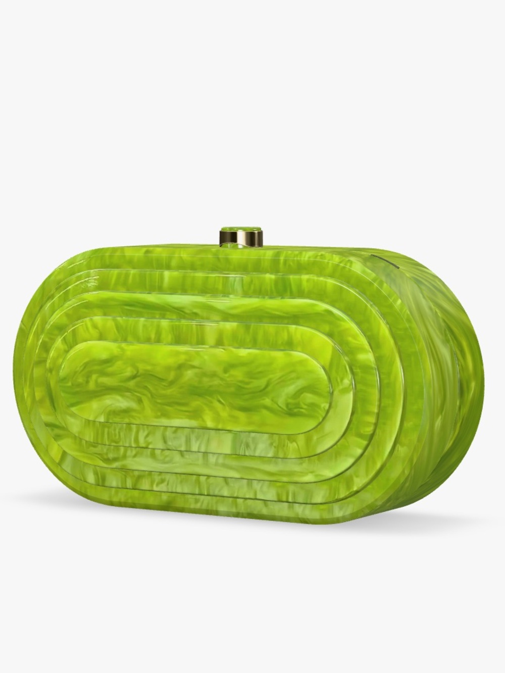 Lime Green Acrylic Evening Clutch